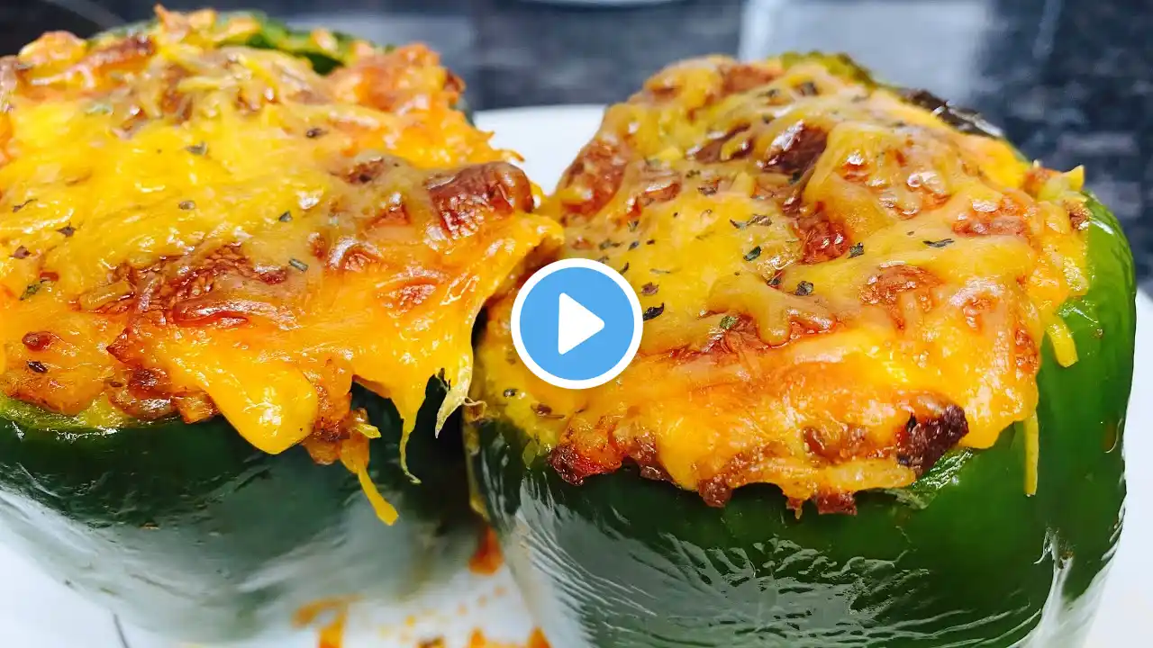 How To Make Stuffed Bell Peppers With Ground Beef | EASY Recipe!