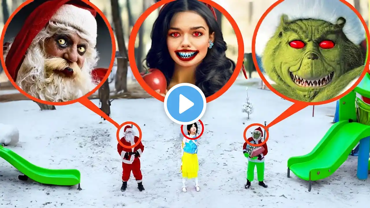 I Was CHASED by Santa, Grinch, and Snow White at 3AM! (Terrifying)