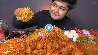 5 KG SPICY BOMBAY CHICKEN BIRYANI WITH UNLIMITED* CHICKEN LEG PIECE | FOOD EATING VIDEOS IMUKBANG