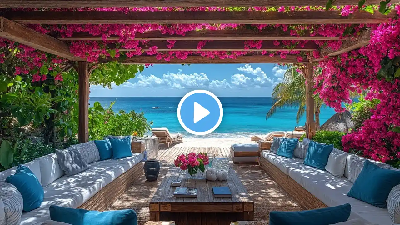 Bossa Nova Jazz Beach Apartment Ambience 🌴 Tropical Seaside Relaxation for Peaceful Moments