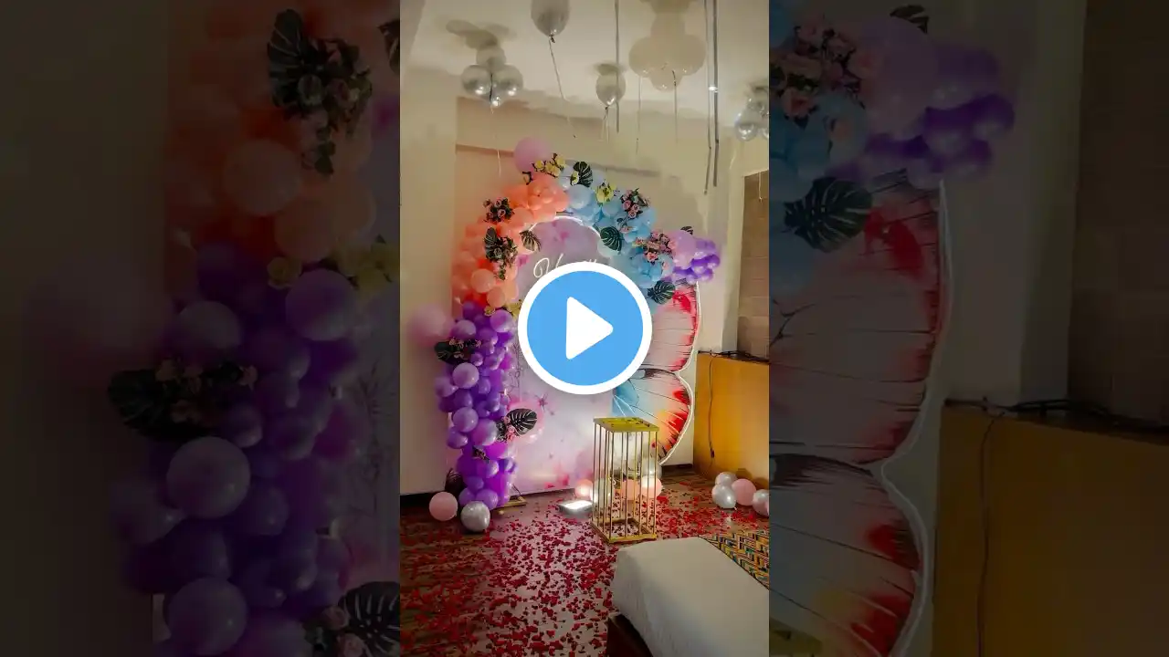 Romantic birthday decoration ideas,kids ko birthday surprise kaise Karan,