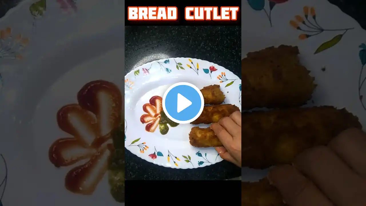 BREAD CUTLET 😍l #shorts #food #foodie #foodlover #bread #cutlet #viral #youtubeshorts #trending