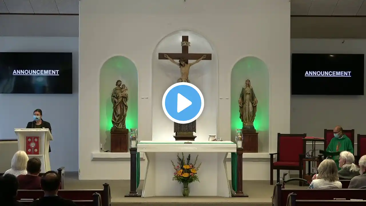 7-11-2021, Sunday English Mass 9:00 am live stream