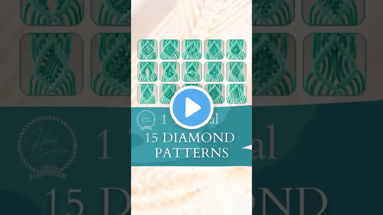 15 DIAMOND PATTERNS- 1 TUTORIAL