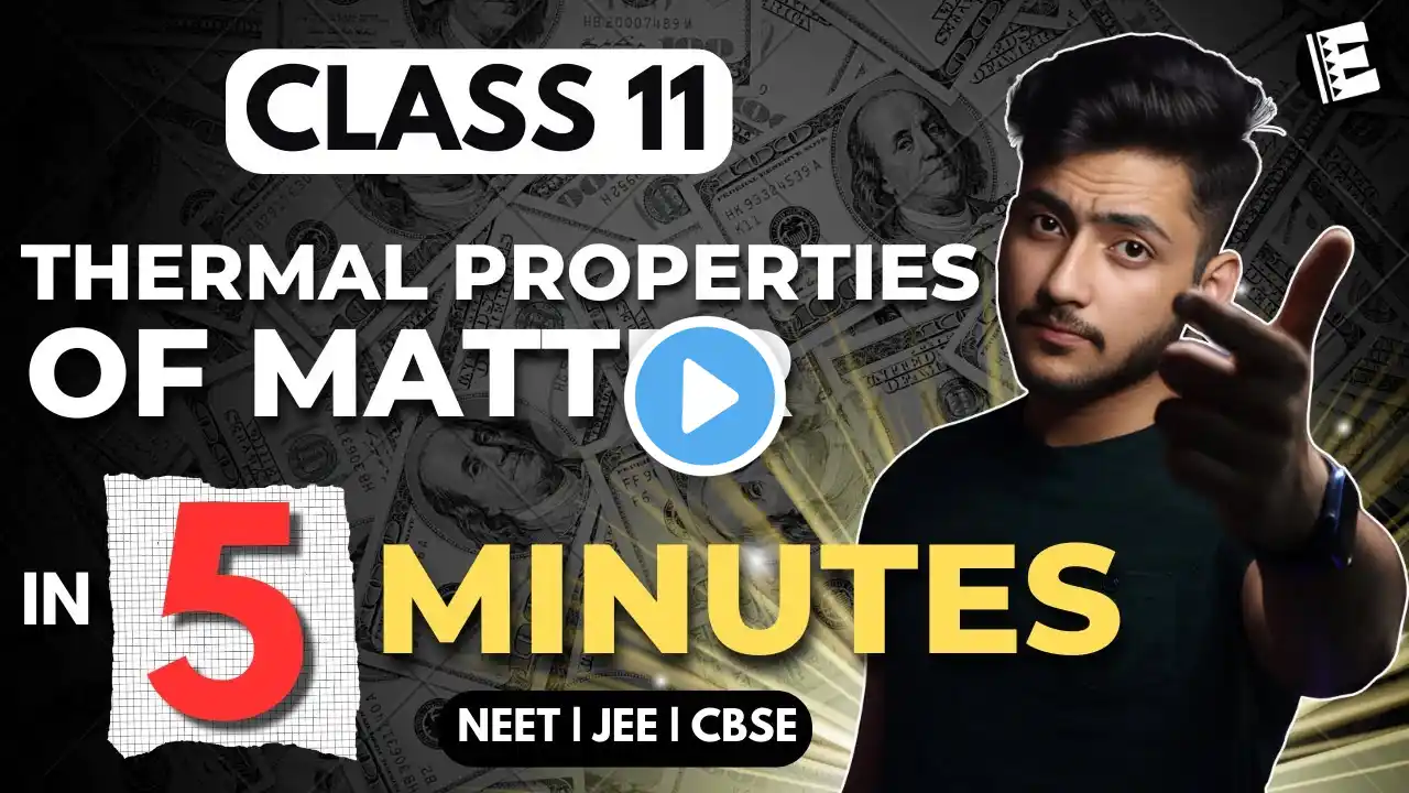 Thermal Properties of Matter Class 11 In 5 Minutes | Quick Revision | NEET, JEE & CBSE | Physics