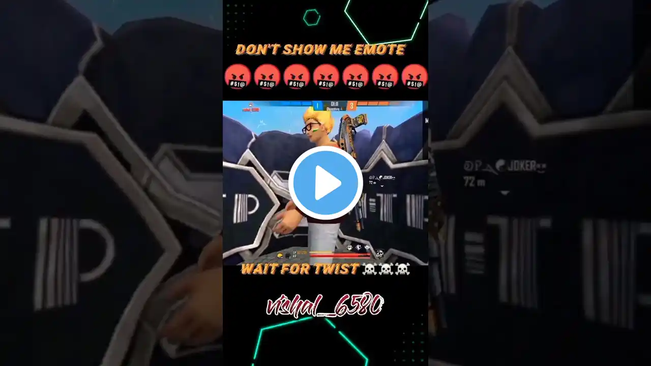 don't show me emote....please😍|free fire funny tiktok video|#shorts #freefire #viral #youtubeshorts