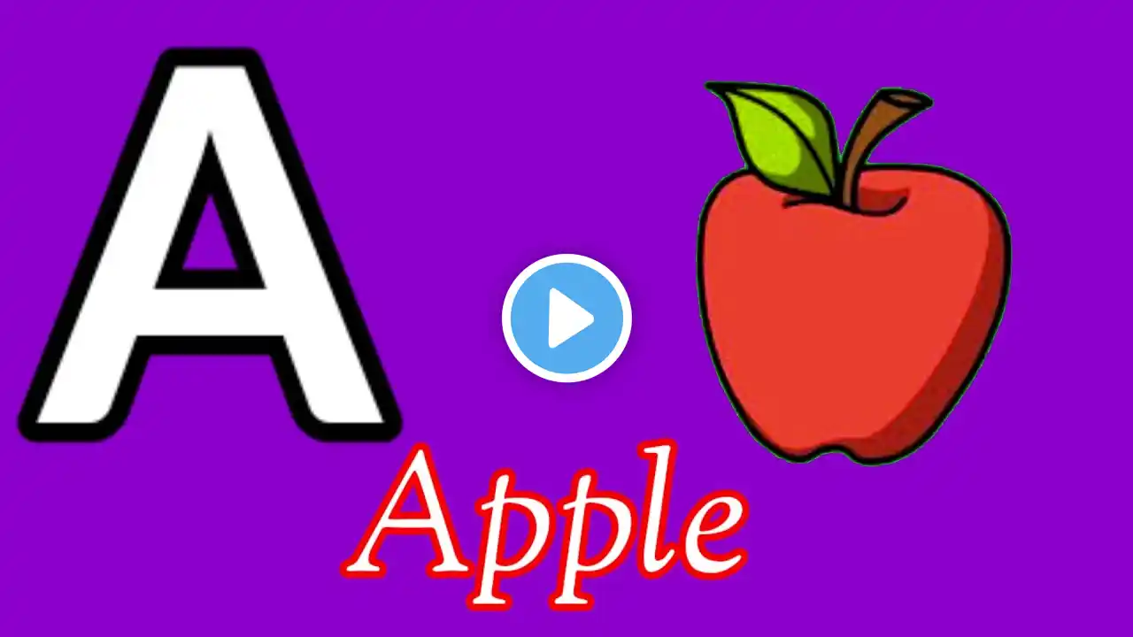 Letter A | Apple, Aeroplane & more a words| learn letter A|