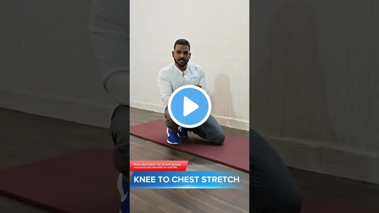 Knee to chest static stretch(spinal decompression)