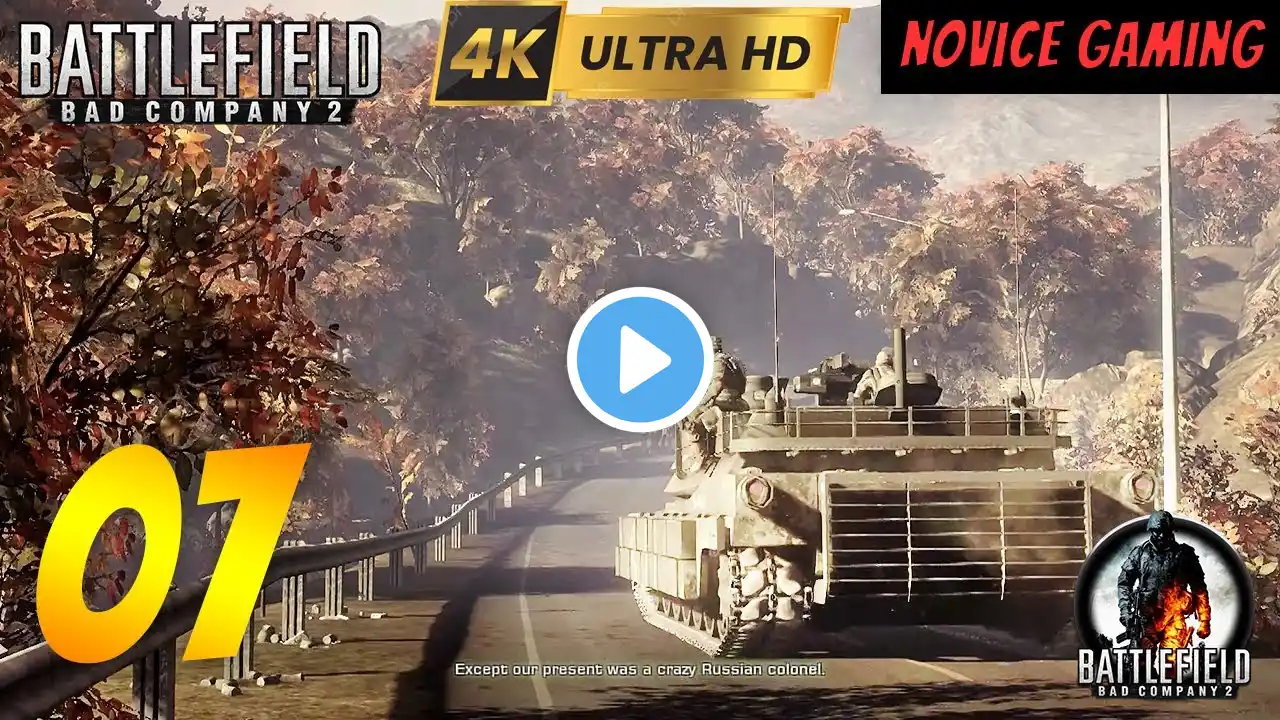 Full Walkthrough Battlefield: Bad Company 2 - Mission 7 - Heavy Metal - 4k 60fps Ultra Uncut