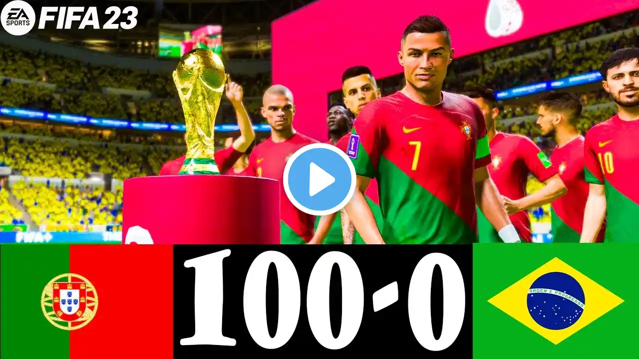 PORTUGAL 100-0 BRAZIL | FIFA WORLD CUP FINAL 2026 | PS5 4K GAMEPLAY #fifa23