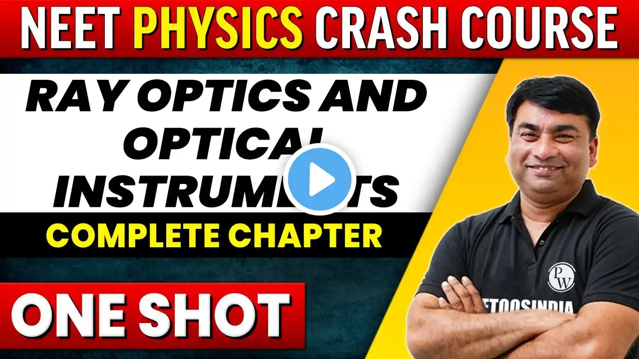 RAY OPTICS AND OPTICAL INSTRUMENTS in 1 shot - All Concepts, Tricks & PYQ's Covered | NEET