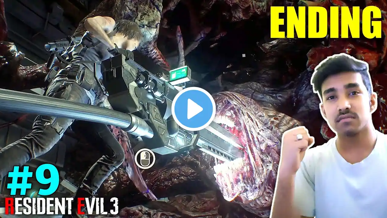 THE FINAL BOSS FIGHT & ENDING | RESIDENT EVIL 3 GAMEPLAY #9