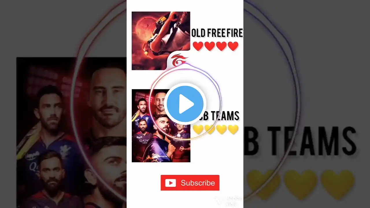 Free fire vs Rcb , #freefire #shorts #rcb #ipl2024 #ajjubhai94 #cricket #ipl #rcbfan #ajjubhai