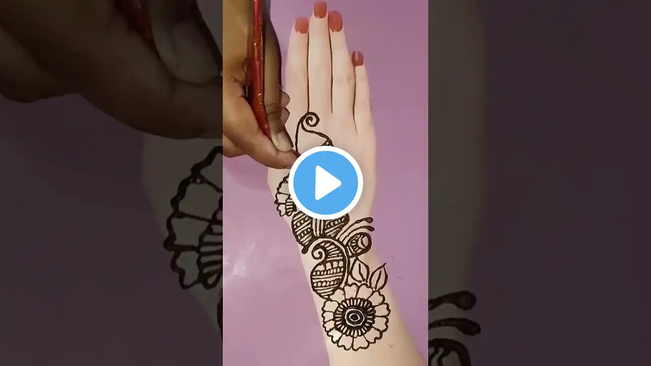 new arabic mehndi design 2024,#mehndi #shortsfeed #henna #cartoon #tiktok