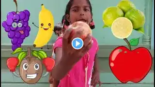 1st CLASS-(Unit5)FRUITS..Apple apple,Red red apple (Nursery Rhymes) Parody