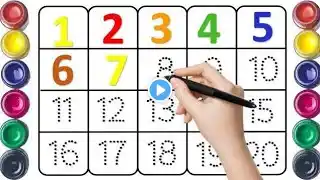 12345 123 counting Numbers 1 to 50 Ginti One Two Three Counting Numbers 1 to 10 Shapes Ginti One Two