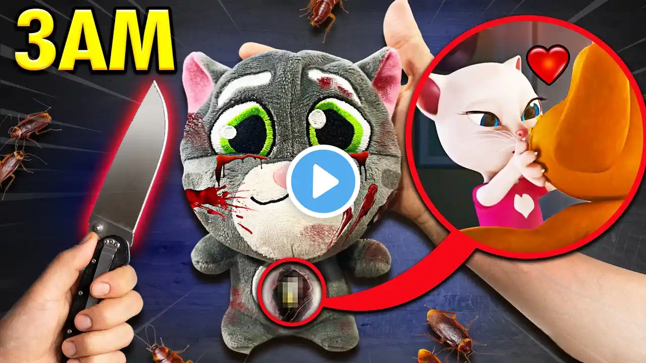 DO NOT CUT TALKING TOM TOY AT 3AM!! (ANGELA CHEATED ON HIM)