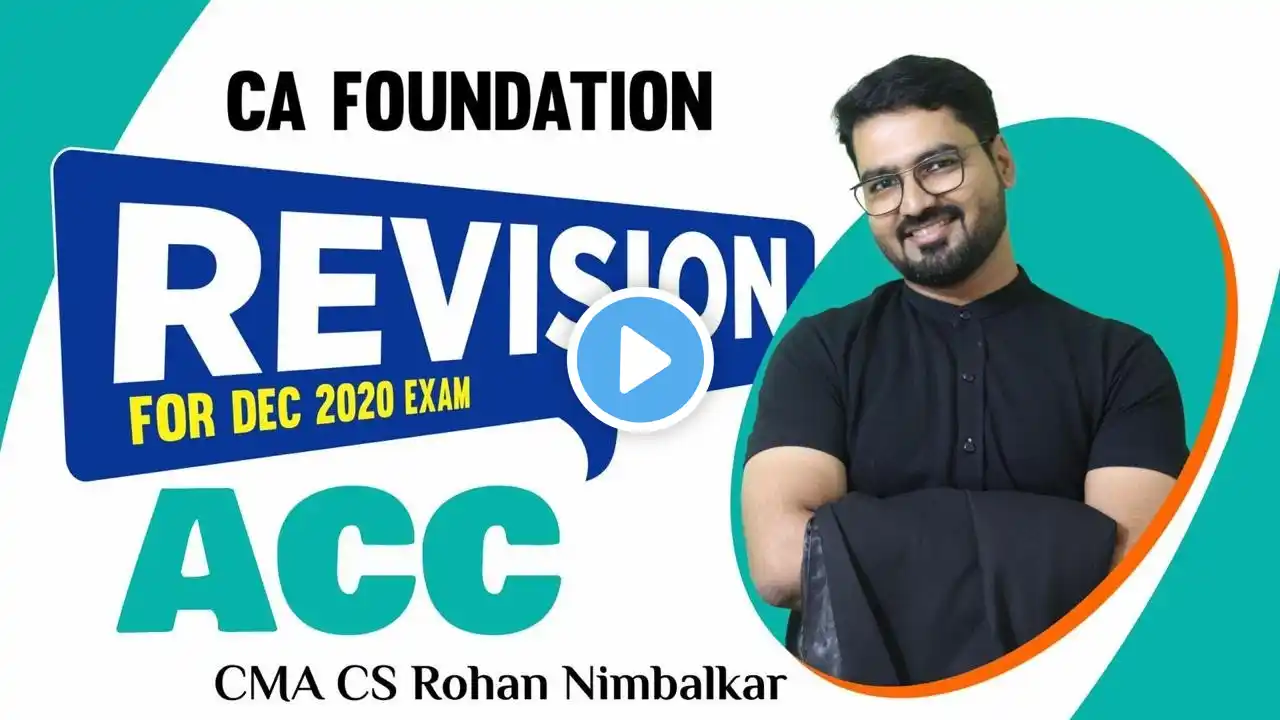 Lec 36 Final Account Part 8 I By CMA CS Rohan Nimbalkar