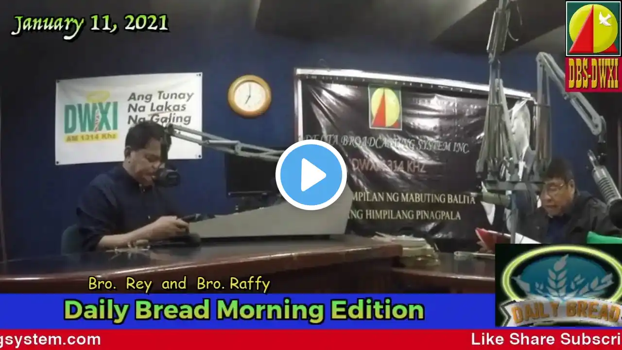 DWXI 1314 AM Livestreaming (Monday - January 11, 2021) #dailybreadmorningedition