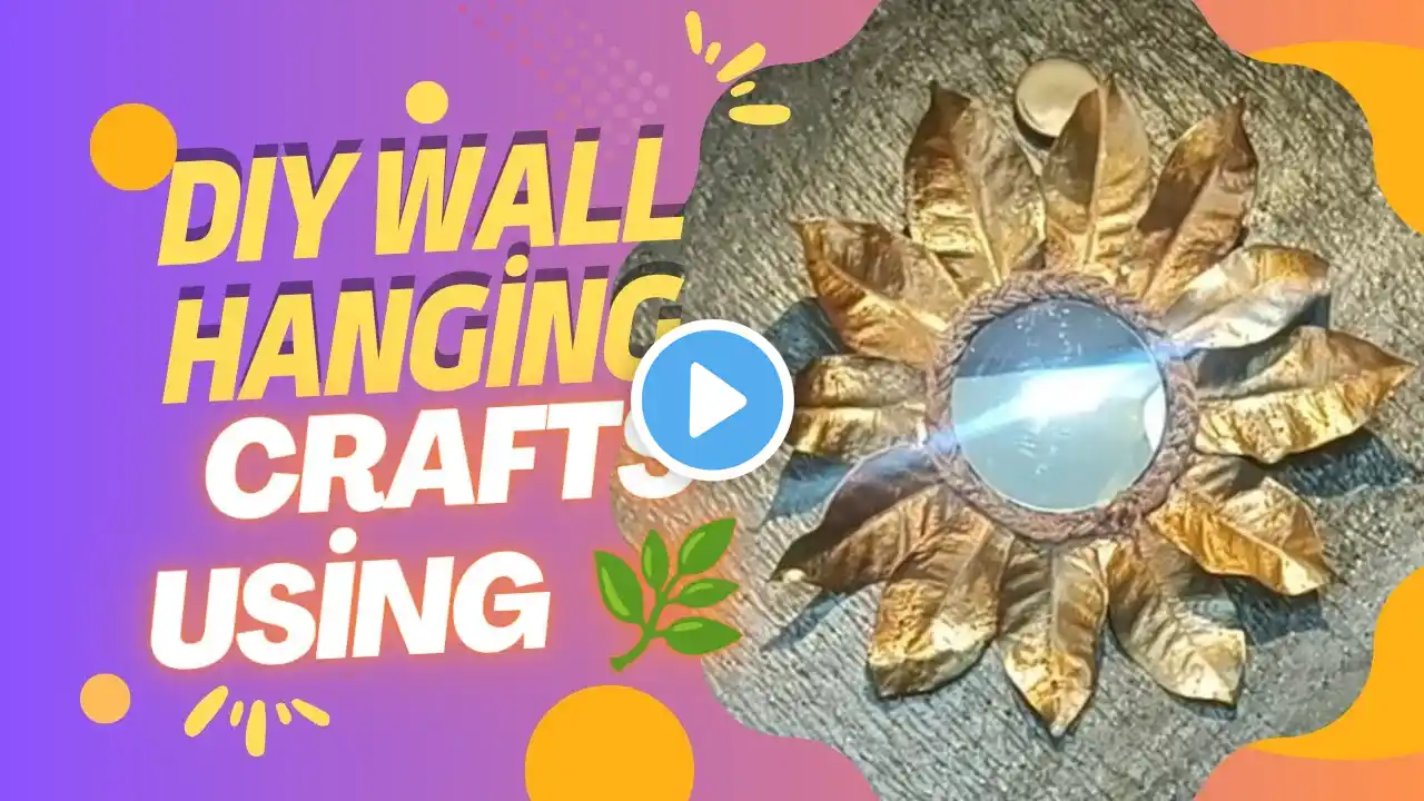 Wall hanging art | wall hanging crafts using gold Leaf