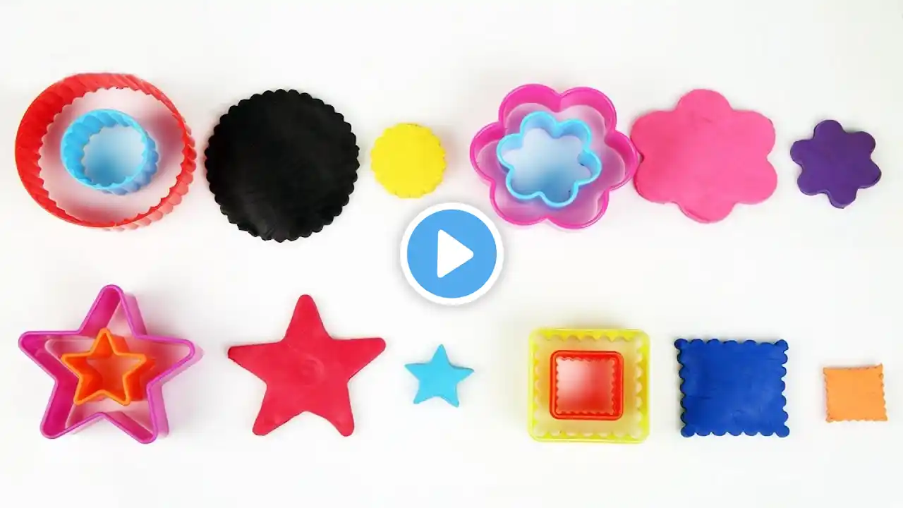 Learn Big and Small Shape Sizes with Play Doh for Kids