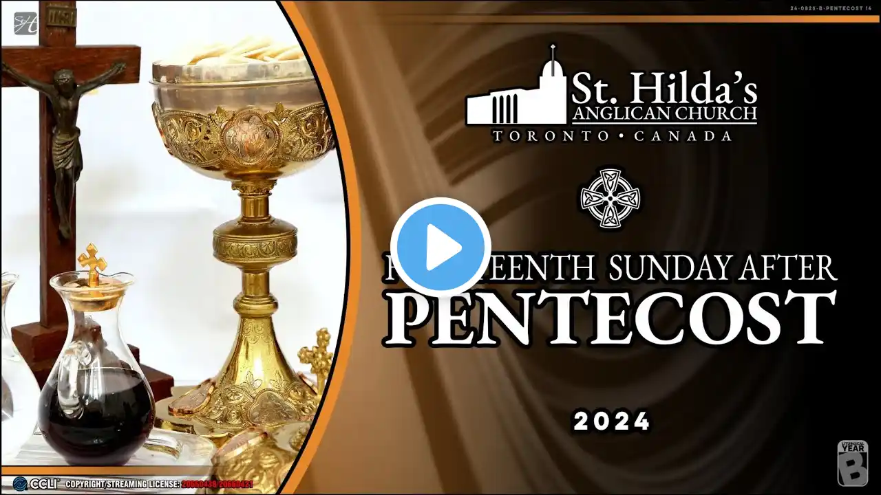 St. Hilda's Anglican Church Live Stream (Pentecost 14)