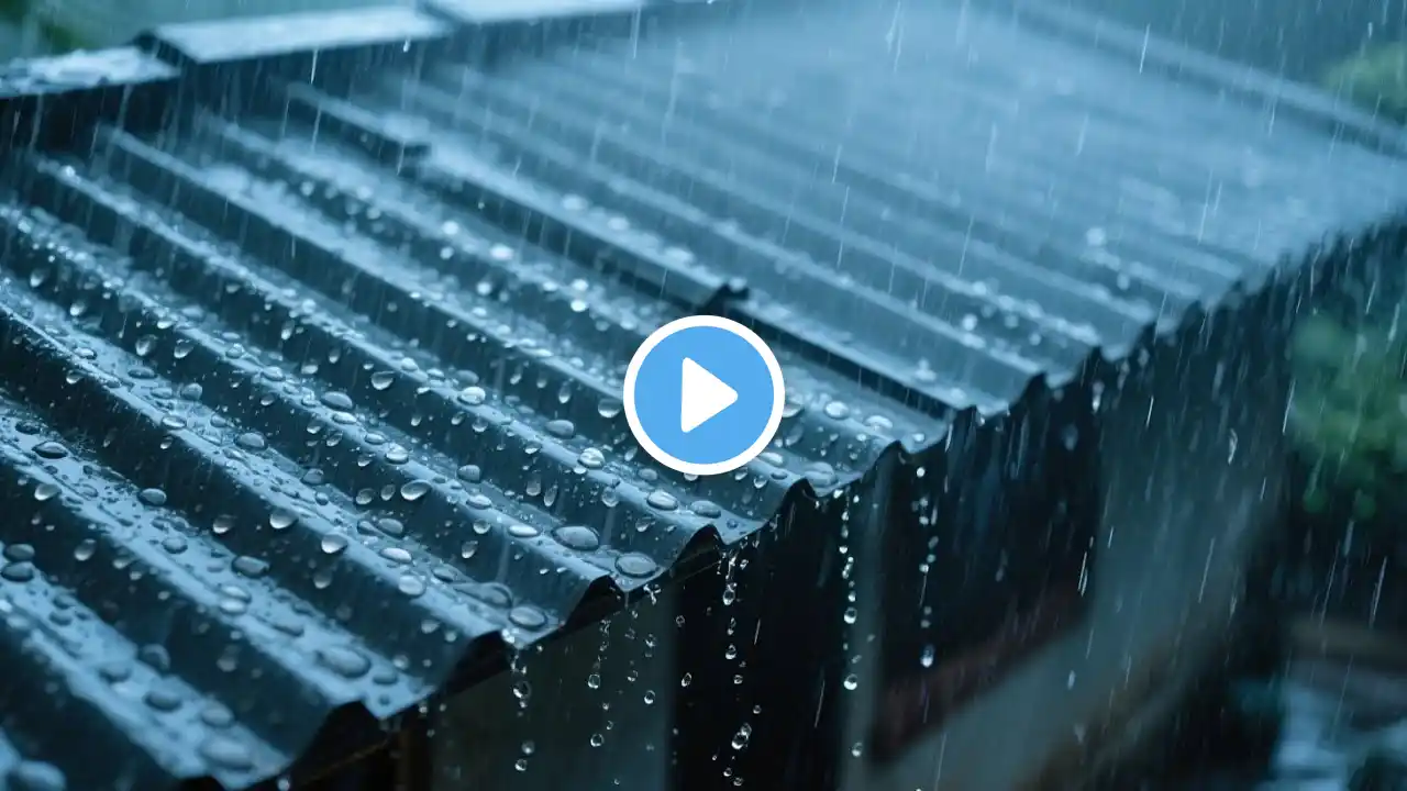 Sounds Of Rain And Thunder For Sleep - Rain on Roof for Insomnia Relief, Study, Medition, ASMR 25