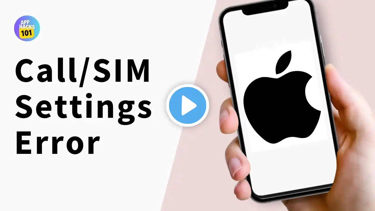 How to Fix Call Settings Error on iPhone, Network or Sim Card Error