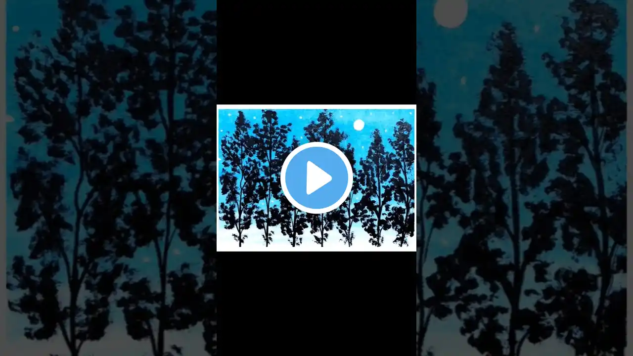 Beautiful Tree Scenery Drawing ๐ #shorts #trending #drawing #viral