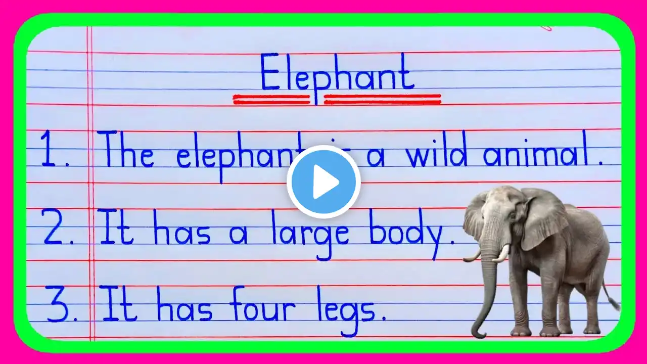 10 Lines on Elephant | Essay on Elephant | 10 Lines Essay on Elephant in English | Elephant Essay