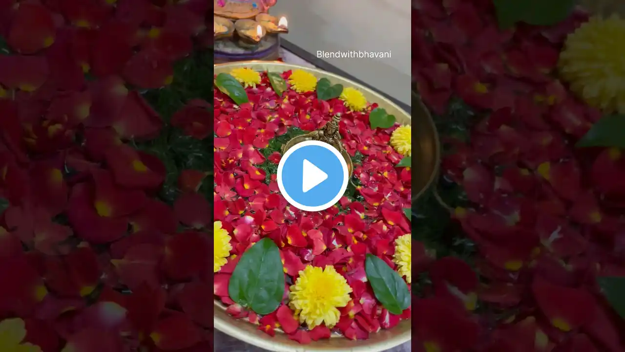 🕉️🙏🏻🌸Simple Urli flower Decoration Idea #urli #urlife #trending #shorts #viralvideo #ytshorts