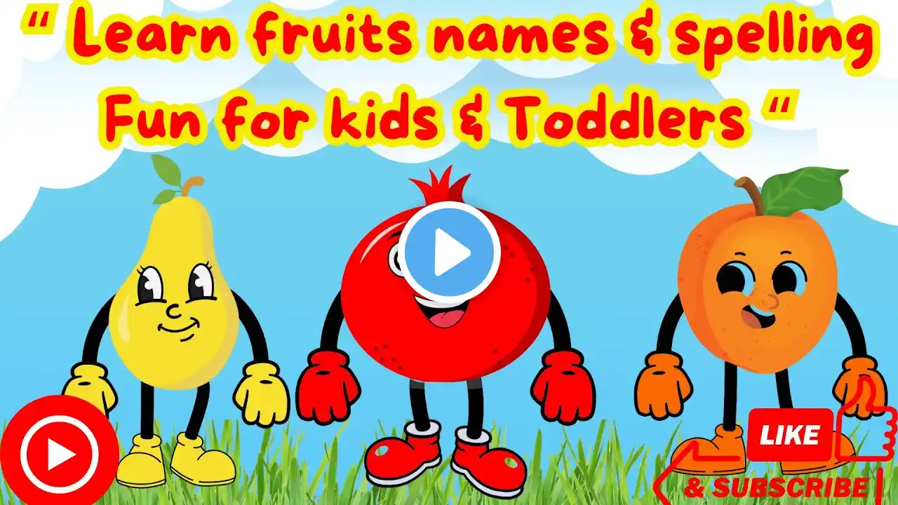 Kids vocabulary - [NEW] Fruits - Learn English for kids - English educational video #nurseryrhymes