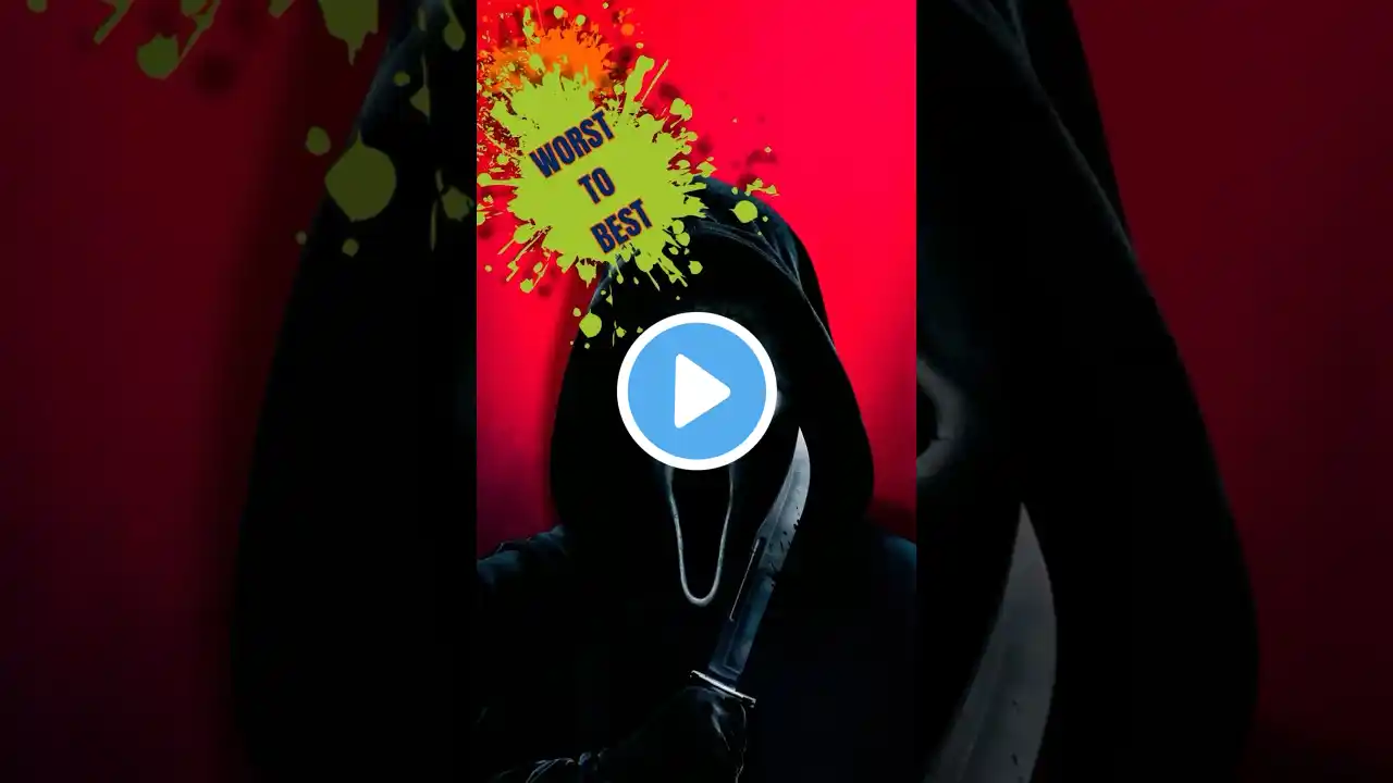 Scream Movies Ranked from WORST to BEST! #shorts #scream