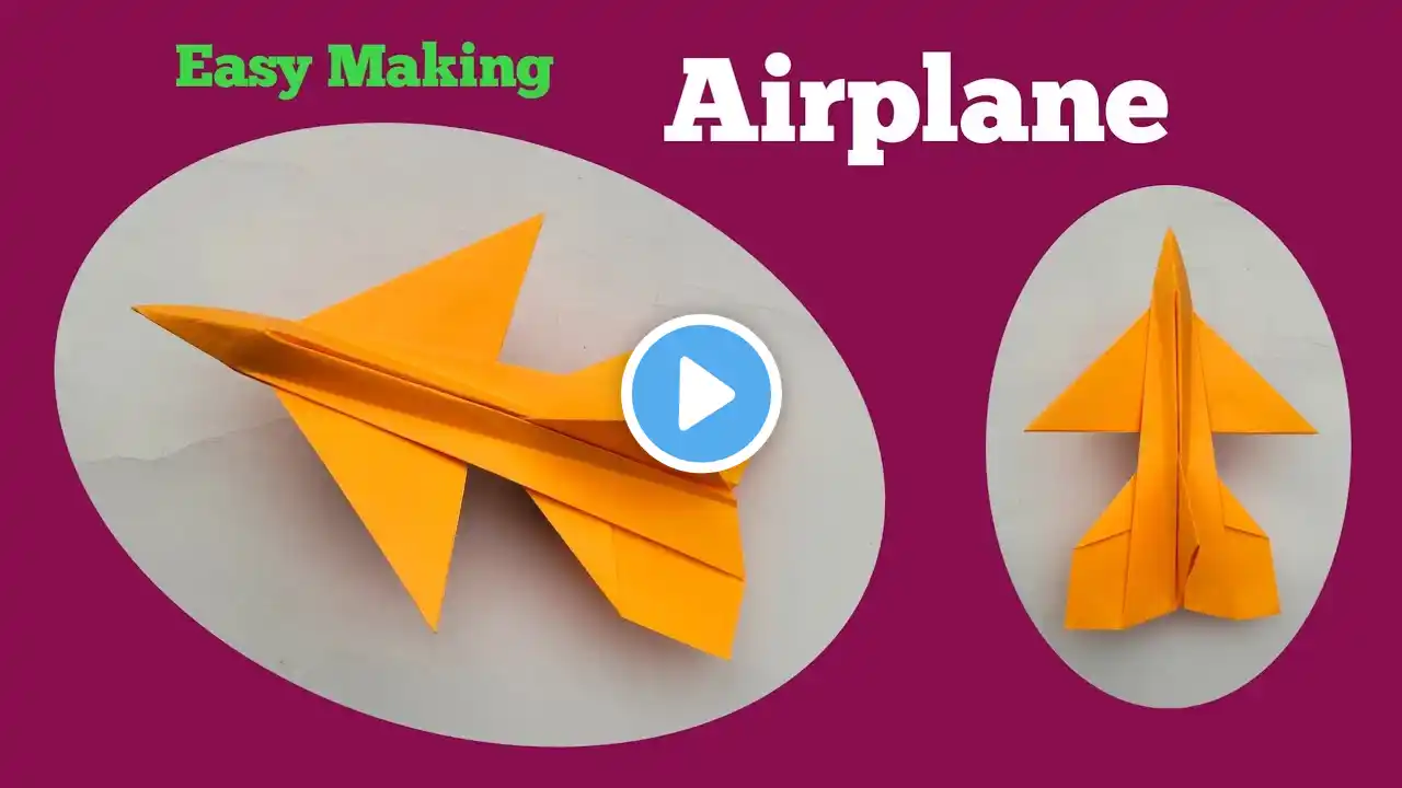 Easy Paper Airplane for Kids/Origami Plane/How to make Paper Airplane Model/Kivabe plane banabo