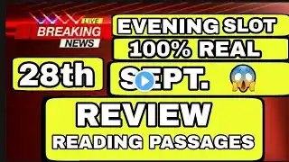 28 September ielts exam review listening and reading answers | academic and gt answers