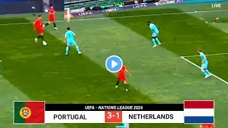 PORTUGAL VS NETHERLANDS 3-1⚽Ronaldo Hattrick|UEFA NATIONS LEAGUE 2024|HIGHLIGHT &All GOAL(old match