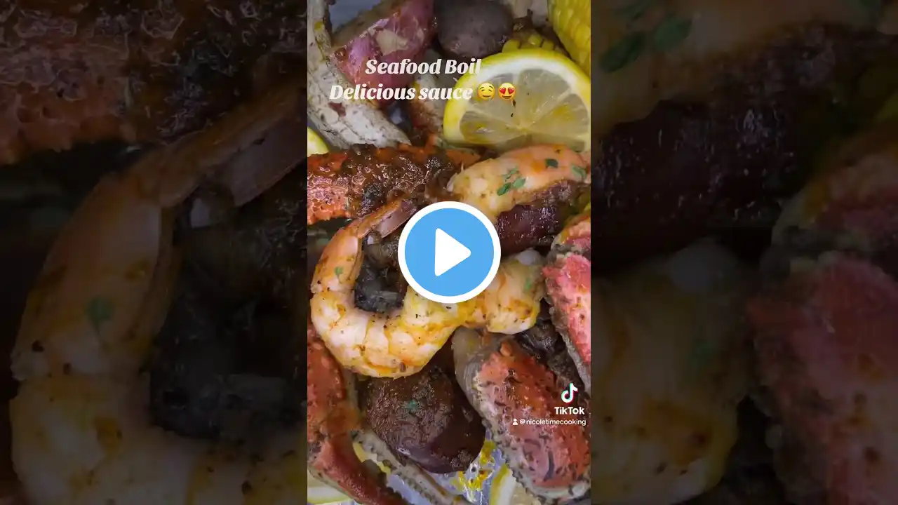 How to make delicious seafood boil recipe 🥰😋🔥 #seafoodcajun