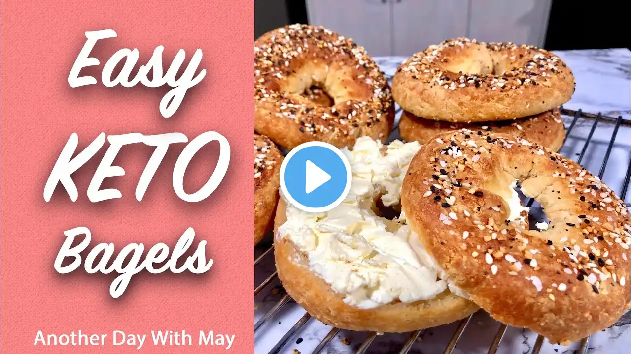 Easy KETO Bagel Recipe | The BEST Keto Bagels You'll Ever Have | KETO Breakfast Ideas | KETO Bread