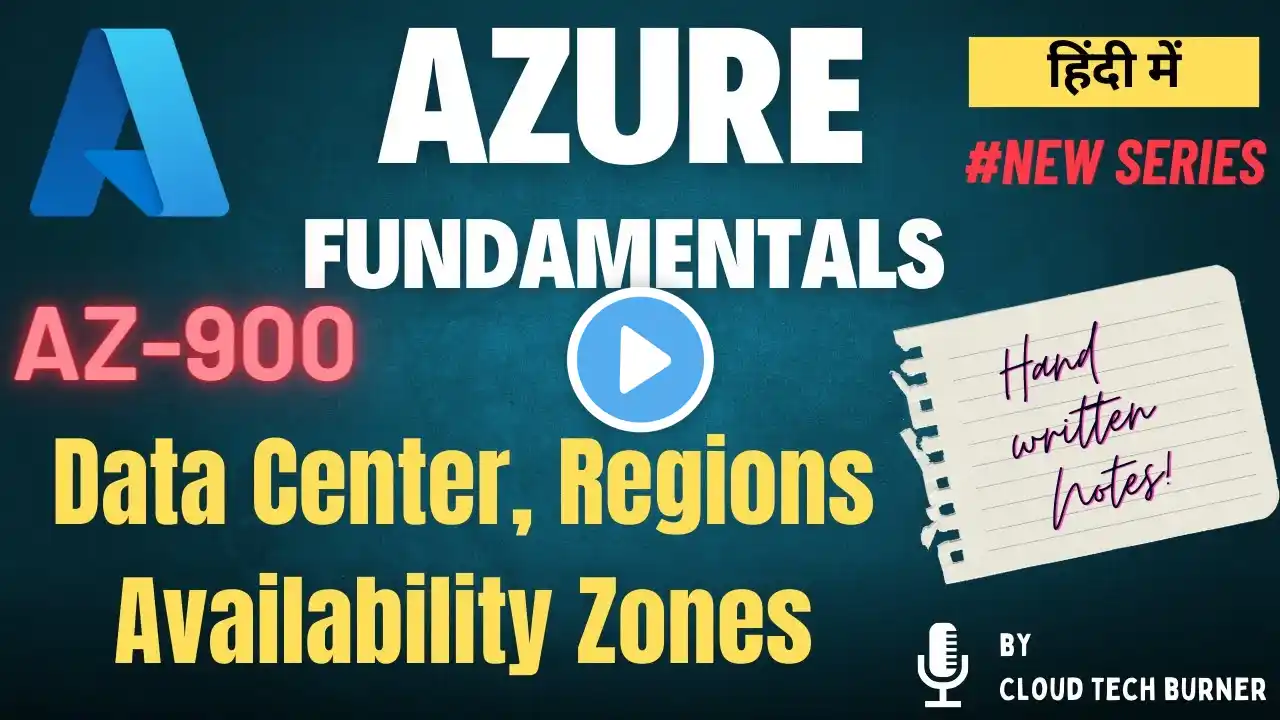 10. Data Center, Regions, Availability Zones in hindi | Azure Fundamentals Full Tutorials in hindi