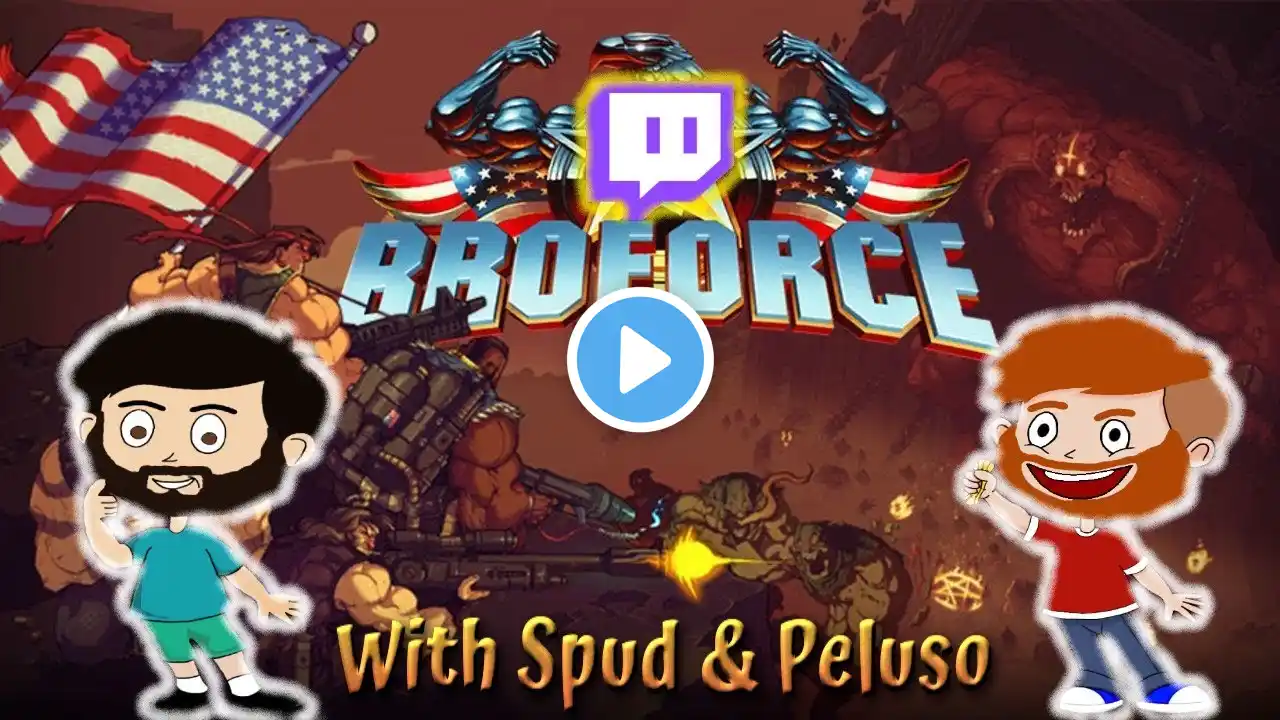 Come on bro, lets do this bro ‪@OPeluso‬  #coop #broforce #livestream