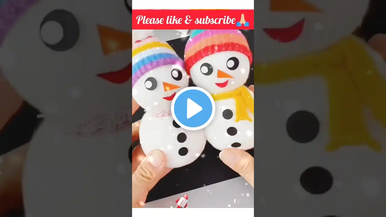 Diy Christmas snowman #snowman #shorts #christmas