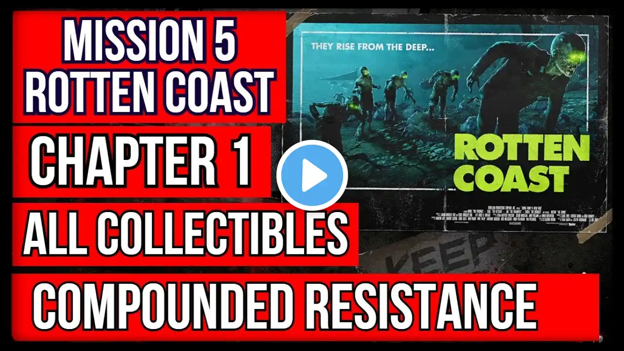 Zombie Army 4 | ROTTEN COAST | Chapter 1: COMPOUNDED RESISTANCE | All Collectibles