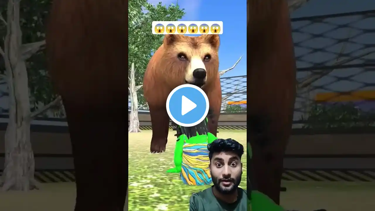 bear may hamla kar dia 🐻 #shorts #cartoon #animation #shortvideo #youtubeshorts #viral