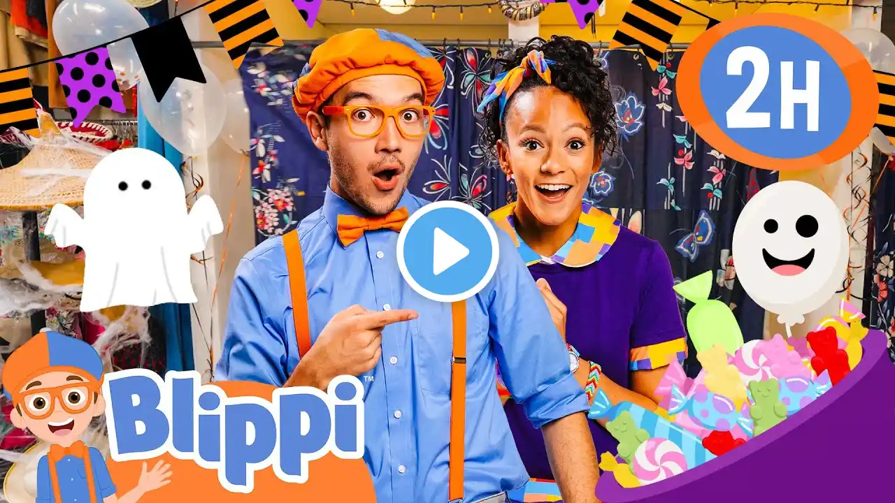 Blippi & Meekah Get Dressed For Halloween | Blippi | Educational Kids Videos | Moonbug Kids
