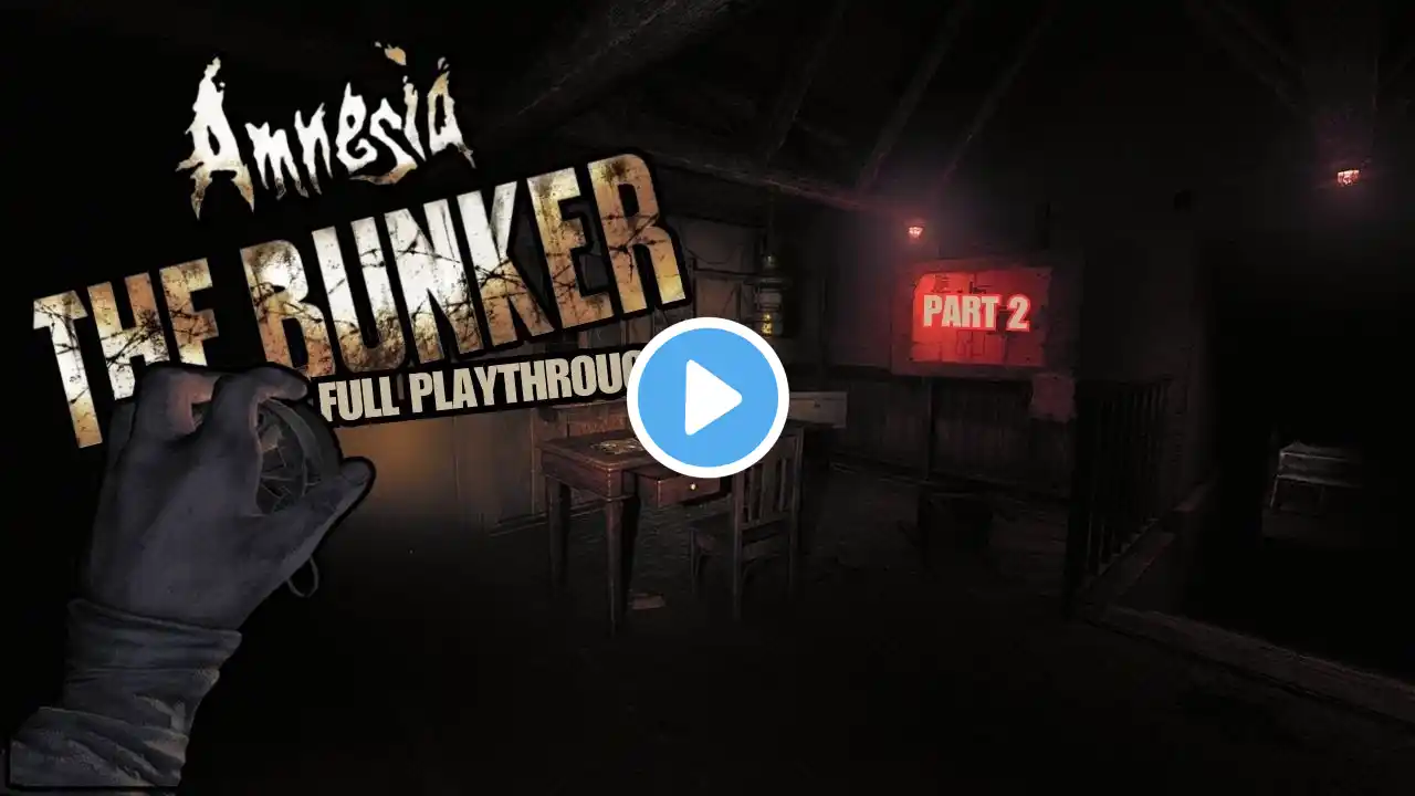 Amnesia: The Bunker Full Playthrough Part 2: Keep The Lights ON!