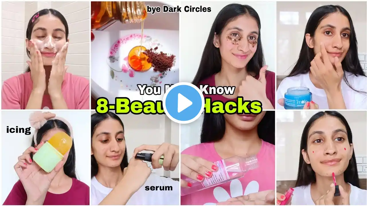 8 BEAUTY HACKS✨You Must Know ✅ #hacks #tipsandtricks #teen