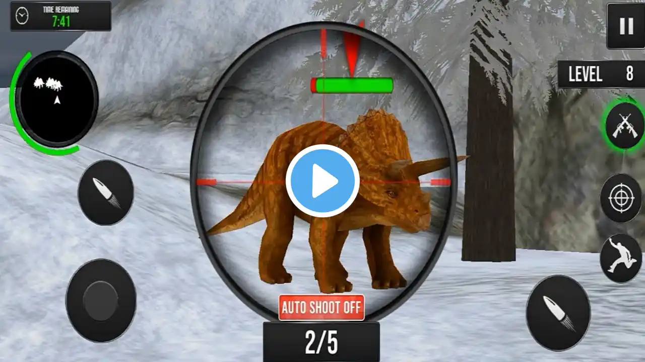 Wild Dinosaur Hunting Attack_Android ios Gameplay - Dinosaur Planet Gaming Part 4