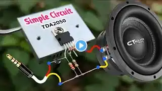 How To Make Simple And Powerful Amplifier Circuit. Using TDA2050 IC. Simple Circuit. Diy Amplifier.