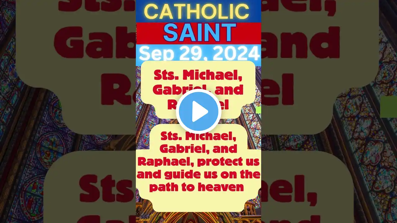 Saint of the Day September 29 -Sts. Michael, Gabriel, and Raphael