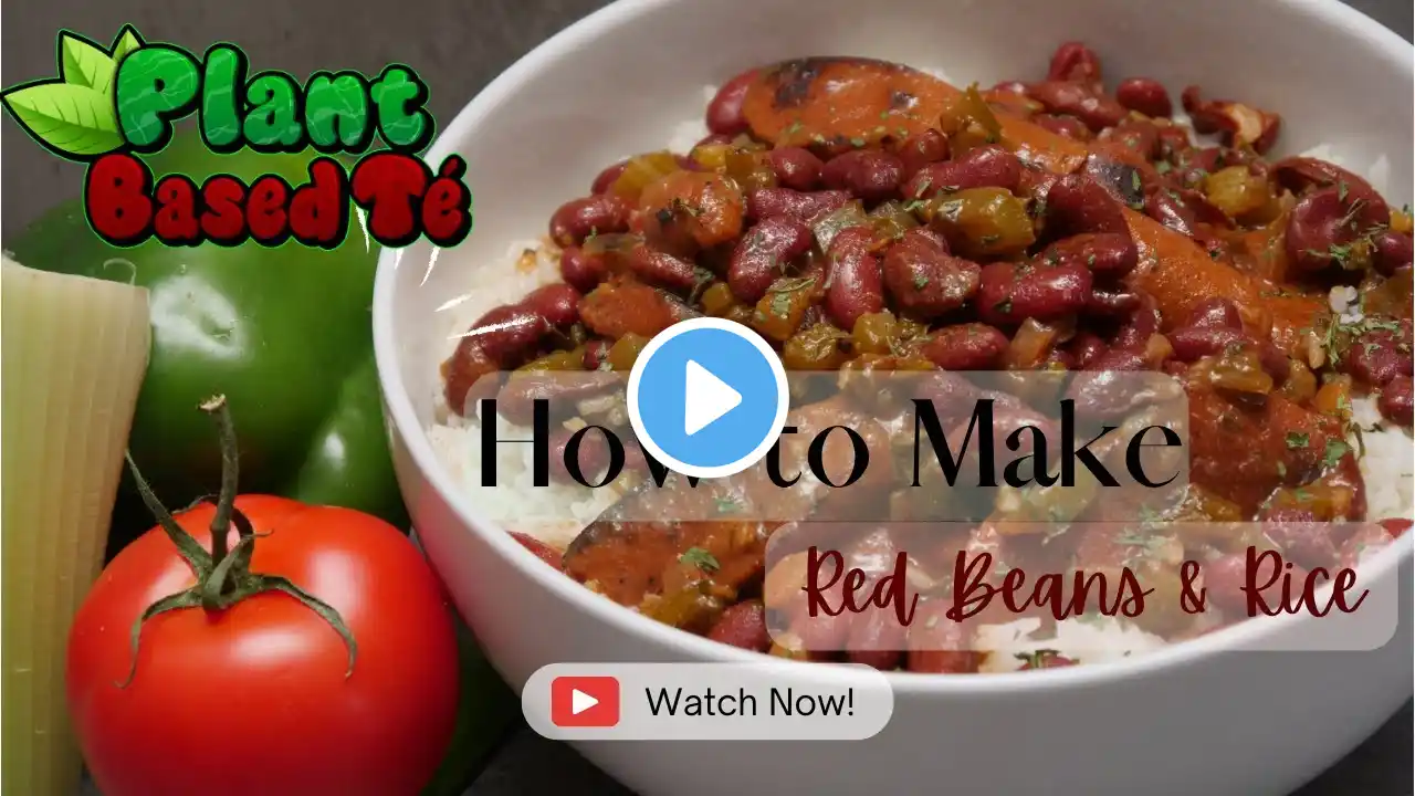 EASY VEGAN RED BEANS AND RICE 🔥 SUPER QUICK RECIPE